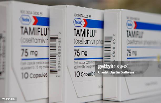 Boxes of Tamiflu are displayed at Jack's Pharmacy November 28, 2007 in San Anselmo, California. Drugmaker Roche accepted a recommendation from the...