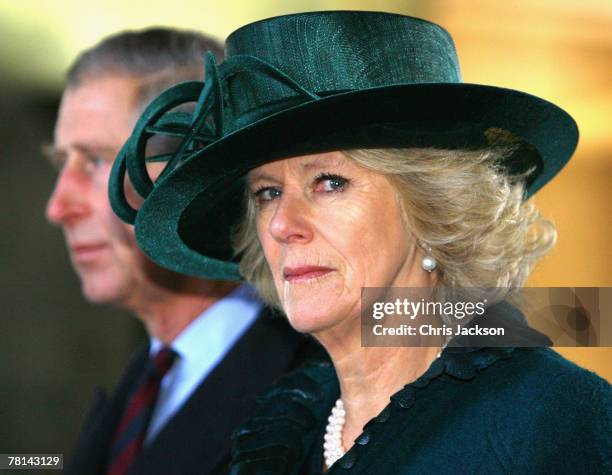 Camilla, Duchess of Cornwall and Prince Charles, Prince of Wales attend a wreath laying at the Anitkabir of the founder of modern Turkey Mustafa...