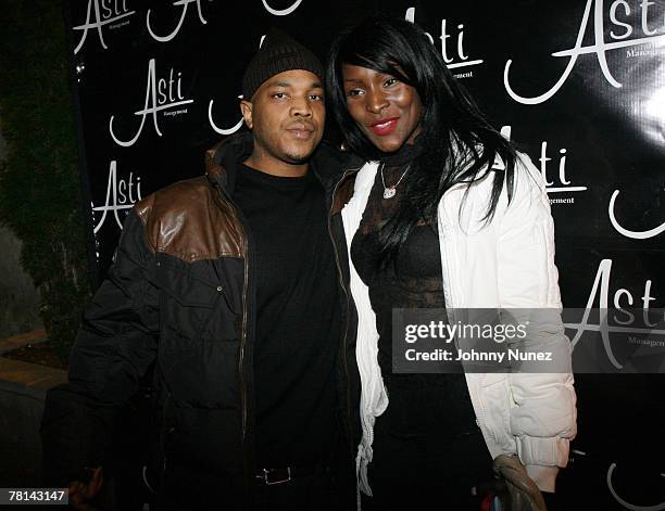 Styles P and Adjua attends Styles P's Surprise Birthday Party on November 28, 2007 in New York City, NY