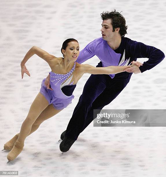 Keauna McLaughlin and Rockne Braubaker of USA compete in the Pairs Short Program of the ISU Grand Prix of Figure Skating NHK Trophy at Sendai City...