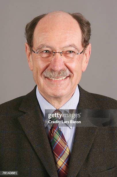 Herbert Roesch poses during the DFB Executive Board And Executive Committee Photocall at the Kempinski Hotel on November 29, 2007 in Dresden, Germany.