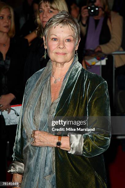 Dame Judi Dench arrives at the The British Independent Film Awards 2007 at the The Roundhouse on November 28, 2007 in London.