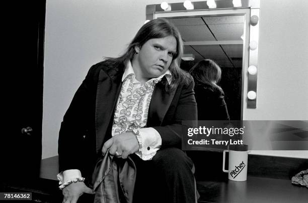 Meat Loaf Backstage at the Manchester Apollo, England 1981