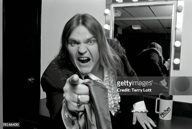 Meat Loaf Backstage at the Manchester Apollo, England 1981