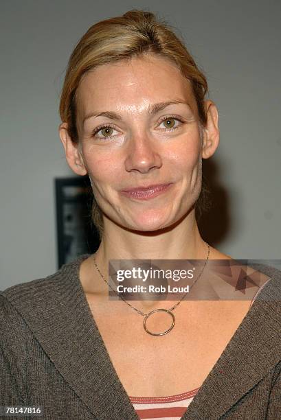 Beth Ehlers poses at the launch of the Traveling Bear book series at the Children's Museum of Manhattan on November 29, 2007 in New York City.