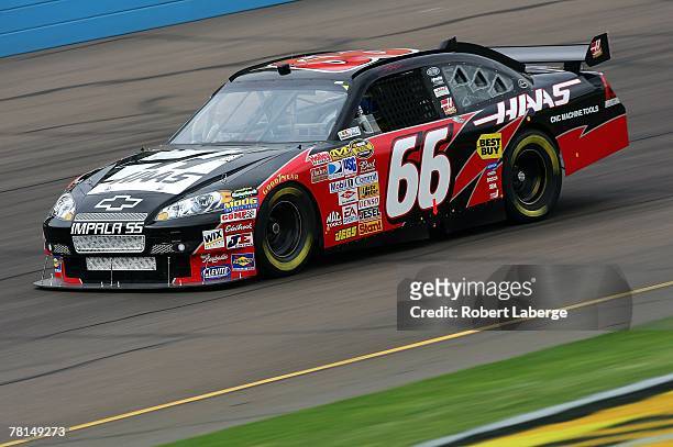 Jeremy Mayfield drives the Haas Automation Chevrolet during practice for the NASCAR Nextel Cup Series Checker Auto Parts 500 at Phoenix International...