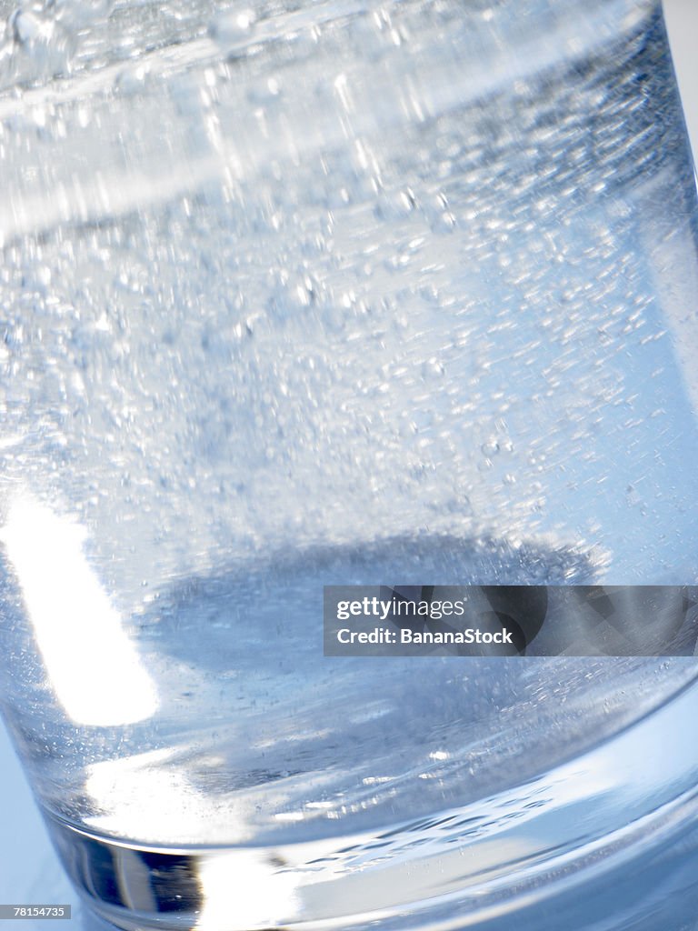 Tablet dissolving in water