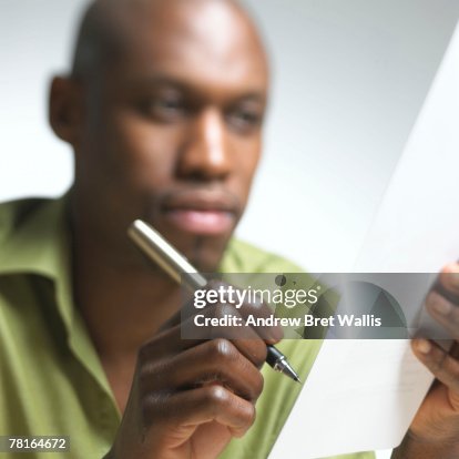 Businessman with paperwork Businessman with paperwork
