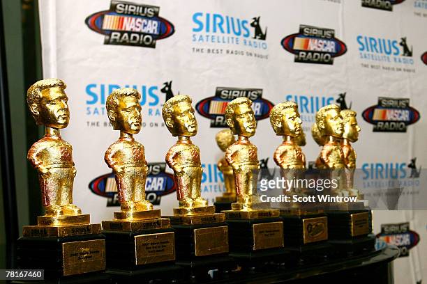 Photo of Stewie Awards during the "Stewie Awards" presented by Nascar driver Tony Stewart at Sirius Satellite Radio Studios on November 29, 2007 in...