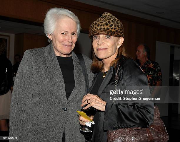 President Emerita of the American Film Institute Jean Picker Firstenberg and Veronique Peck attend the Academy of Motion Picture Arts and Sciences...