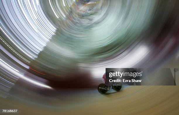 Fabien Sanchez of France competes in the men's individual pursuit qualifying during day one of the Sydney UCI World Cup Classics at The Dunc Gray...