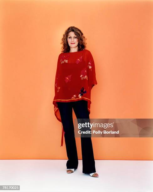 Actress Geraldine James poses for a portrait shoot in London, 10th May 2004.