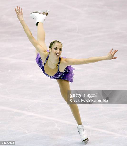 Carolina Kostner of Italy competes in the Ladies Short Program of the ISU Grand Prix of Figure Skating 2007/2008 NHK Trophy at Sendai City Gymnasium...