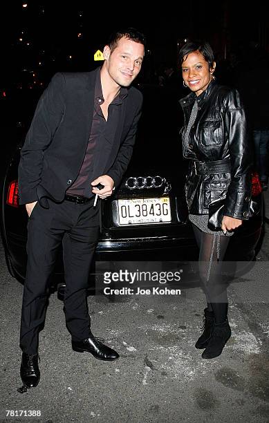Actor Justin Chambers and wife Keisha Chambers arrives at Wilhelmina's 40th Anniversary Celebrated by Audi, on November 29, 2007 in New York City,...