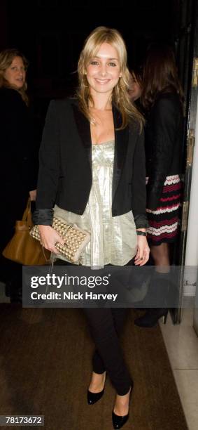 Louise Redknapp attends the switching-on of the Christmas lights at the Stella McCartney store, London on November 29th , 2007 in London, England.