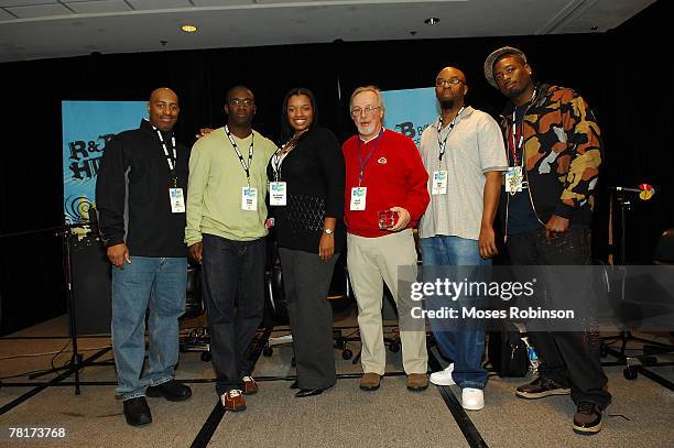 Kyle Brown, Troy Dudley,Dr. Syleecia Thompson Geoff Mayfield, Chuch Woo and Mickey Wright participate in the panel discussion on "State of The Union"...