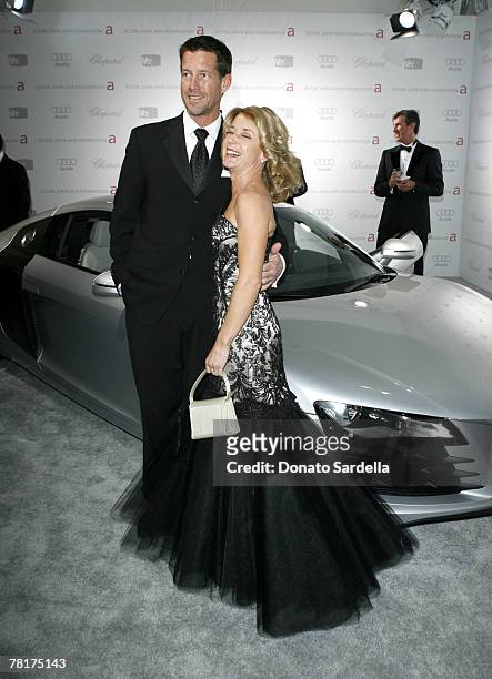 James Denton and Erin O'Brien Denton at Elton John AIDS Foundation Oscar Party Sponsored by Audi