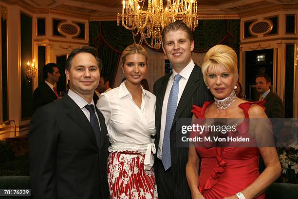 Jason Binn, Ivanka Trump, Eric Trump, and Ivana Trump