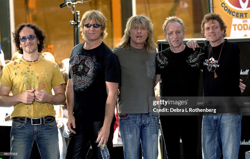 Bryan Adams and Def Leppard Perform on the 2005 "Today" Show Summer Concert Series