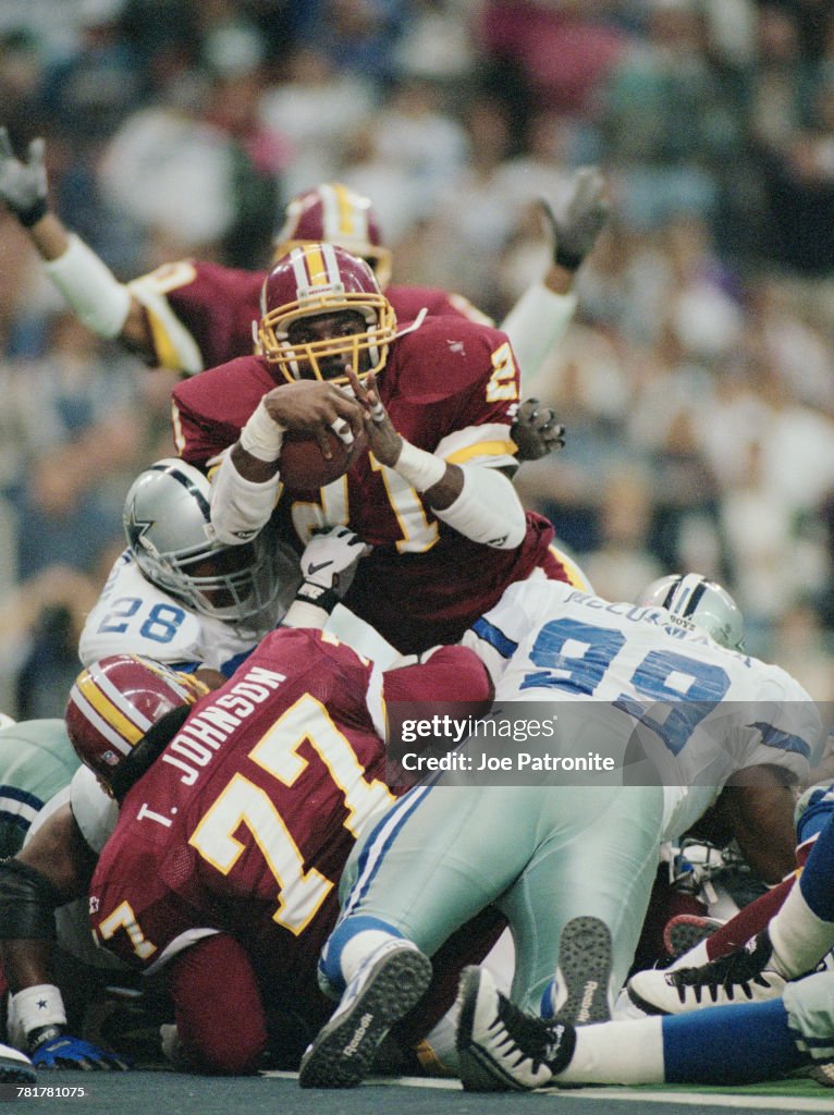 Cowboys Redskins Rivalry Terry Allen, Running Back for the Washington Redskins scores a... News ...