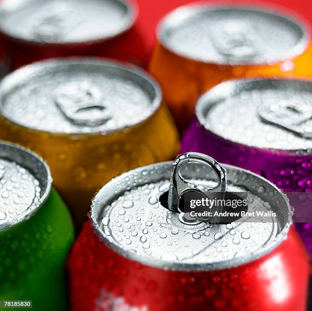 soda cans - artificial sweetener stock pictures, royalty-free photos & images