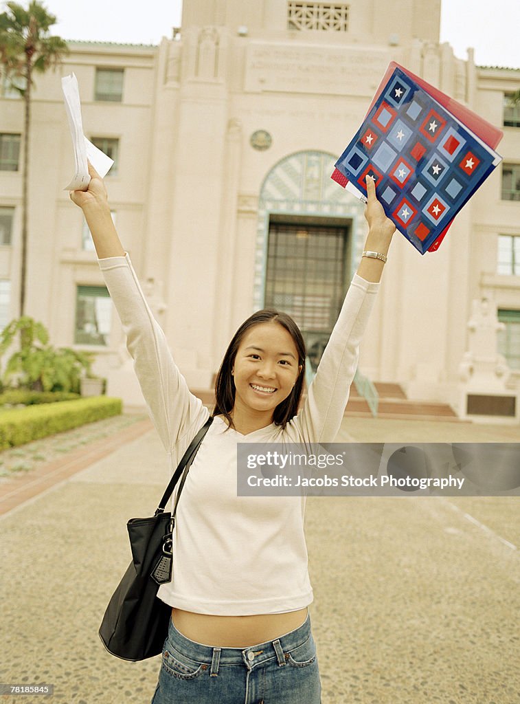 Cheerful student