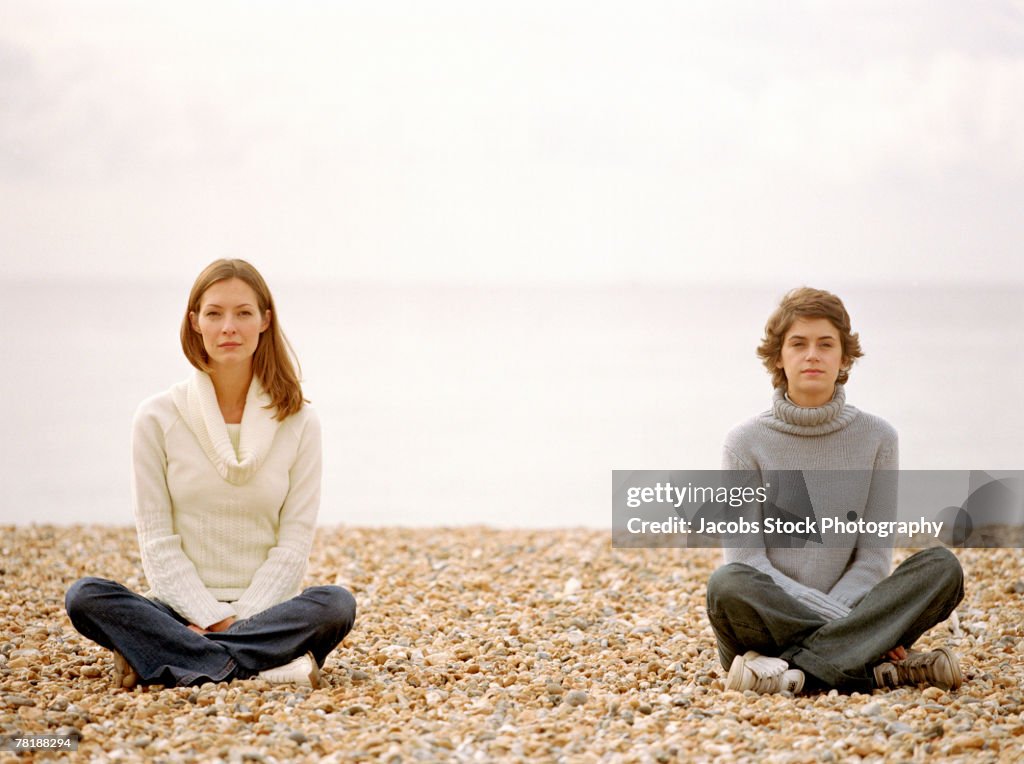 Women on a beach