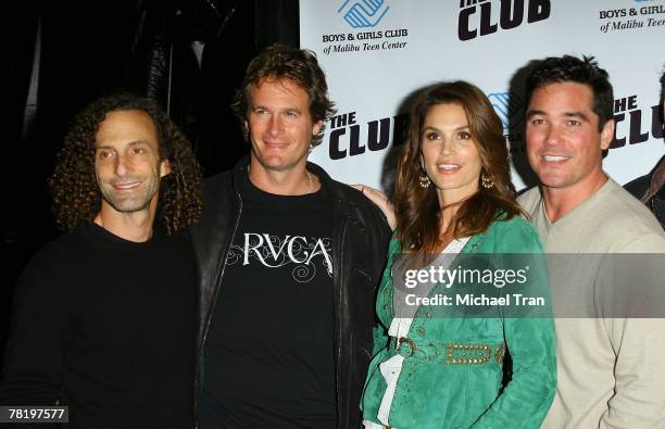 Musician Kenny G, Rande Gerber, supermodel Cindy Crawford and actor Dean Cain arrives at the The First Malibu Teen Center Launch Event held at The...
