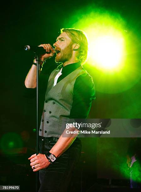 Ronan Keating performs at The Emeralds & Ivy Ball hosted by Ronan Keating for Cancer Research UK sponsored by Anglo Irish Bank at The Old...