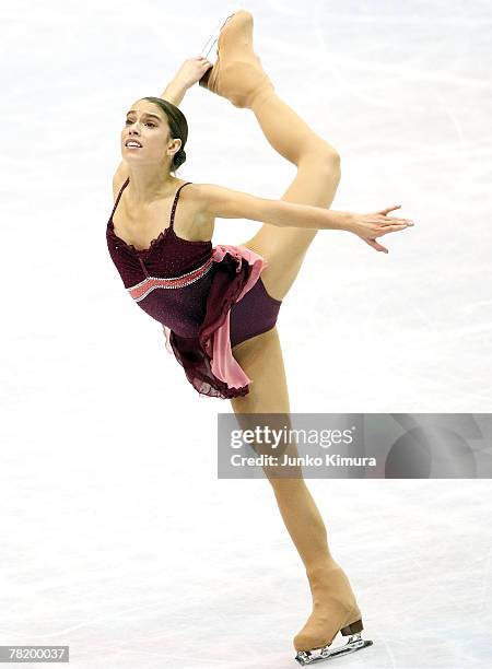 Alissa Czisny of the USA skates in the Ladies Free Skating of the ISU Grand Prix of Figure Skating 2007/2008 NHK Trophy at Sendai City Gymnasium on...