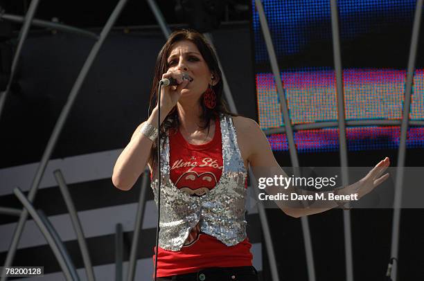 Louise Carver performs during the 46664 World Aids Day Concert on December 01, 2007 in Johannesburg, South Africa.