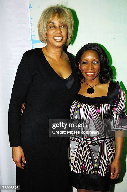 Gail Mitchell and Stephine Mills attend the Billboard R&B HipHop awards Party on November 30, 2007 at Dreamz ATL Nightclub in Atlanta, Georgia. Mills...