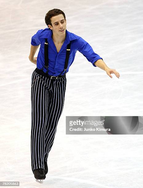 Stephen Carriere of the USA competes in the Men Free Skating of the ISU Grand Prix of Figure Skating NHK Trophy at Sendai City Gymnasium on December...