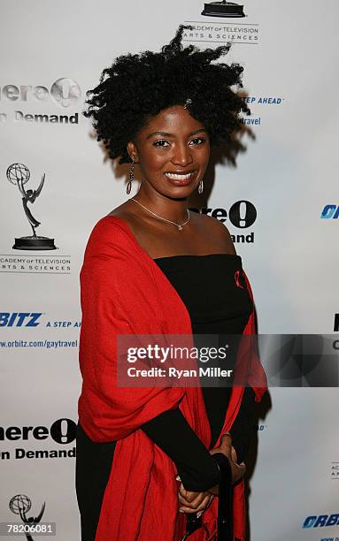 Actress Jillian Reeves de Ortiz arrives at the 11th Annual Ribbon of Hope Celebration 2007 to honor televisions excellence and commitment to HIV/AIDS...