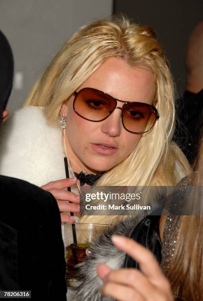 Singer Britney Spears attends the Scandinavian Mansion of Style held on December 1, 2007 in Los Angeles, California.