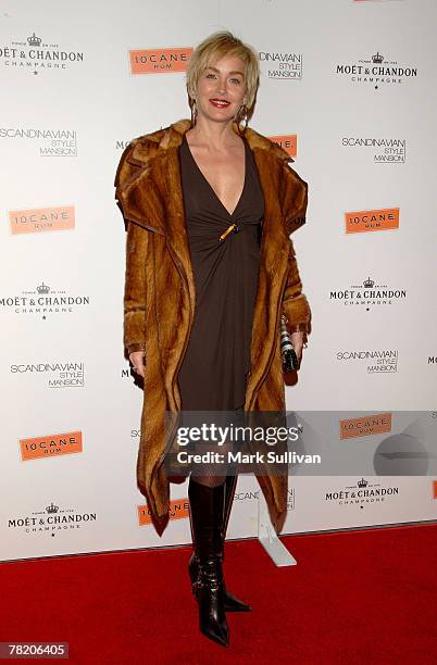 Actress Sharon Stone attends the Scandinavian Mansion of Style held on December 1, 2007 in Los Angeles, California.