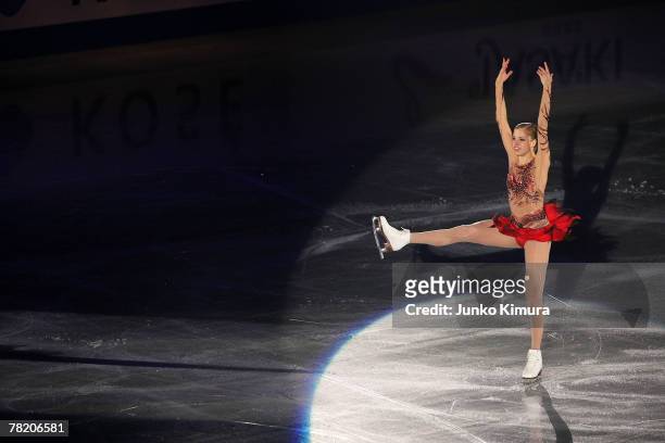 Carolina Kostner of Italy performs in the Exhibition Gala of the ISU Grand Prix of Figure Skating NHK Trophy at Sendai City Gymnasium on December 2,...
