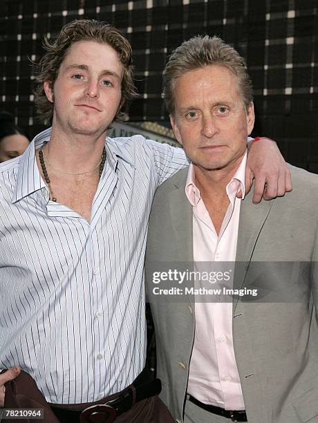 Cameron Douglas and Michael Douglas