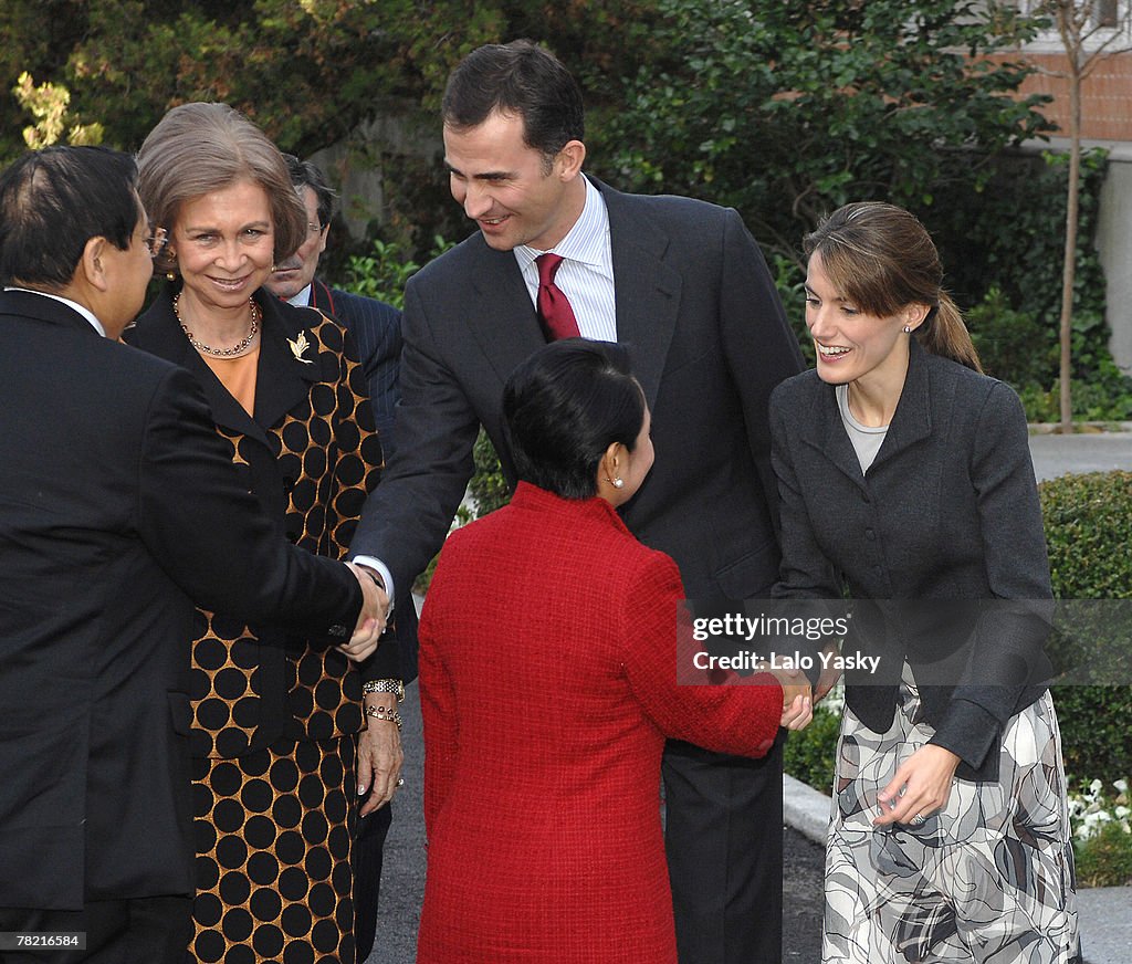 Spanish Royals Receive President of the Philippines