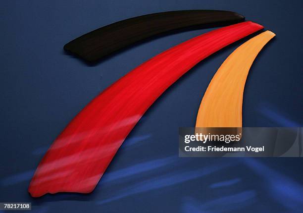 The logo of the 21st party congress of the German Christian Democratic Party is seen on December 3, 2007 in Hanover, Germany. The party plans to...