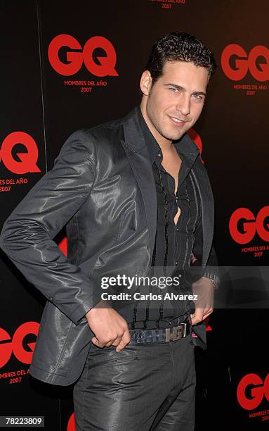 Spanish model Juan Garcia attends 7th GQ Magazine Man Awards on December 03, 2007 at the Palace Hotel in Madrid, Spain.