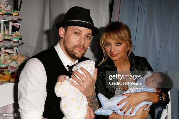 Musician Joel Madden and Socialite Nicole Richie at the Launch of Richie-Madden Childrens Foundation at Los Angeles Free Clinic on December 3, 2007...