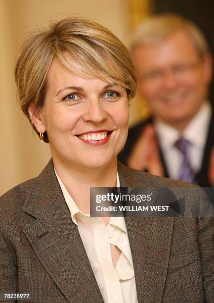 Australia's new minister housing, status of women, Tanya Plibersek, is sworn in by Governor-General Michael Jeffrey at Government House in Canberra,...