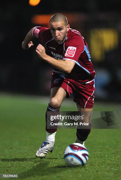 Martin Paterson of Scunthorpe United in action during the Coca Cola Championship match between Scunthorpe United and Blackpool at Glanford Park on...