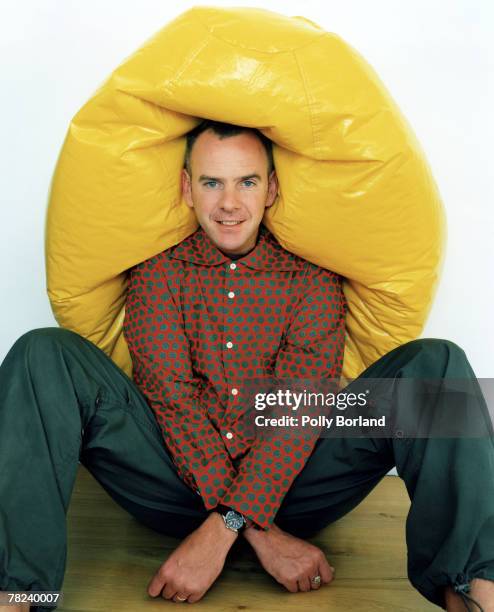 Norman Cook, aka Fatboy Slim, poses for a portrait shoot in Brighton, 2nd June 1999.