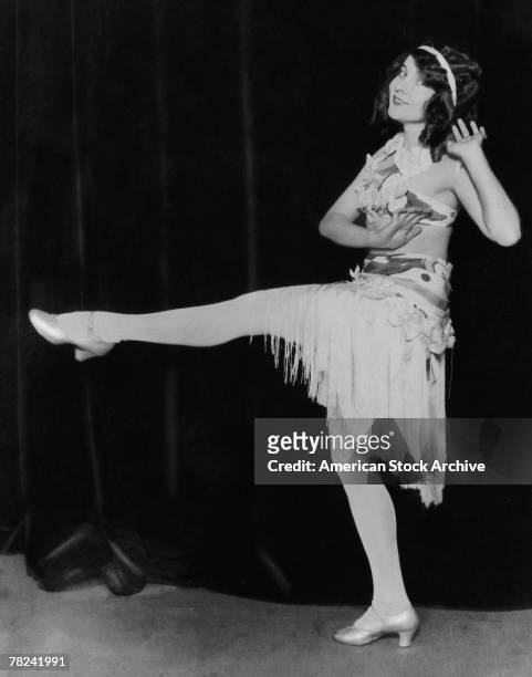Ladies' solo Charleston champion Miss Hardie, who danced the Charleston for a record seven hours, circa 1925.