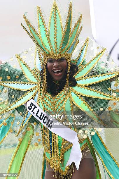 Yoanna Henry, Miss Universe St. Lucia 2007 wearing national costume