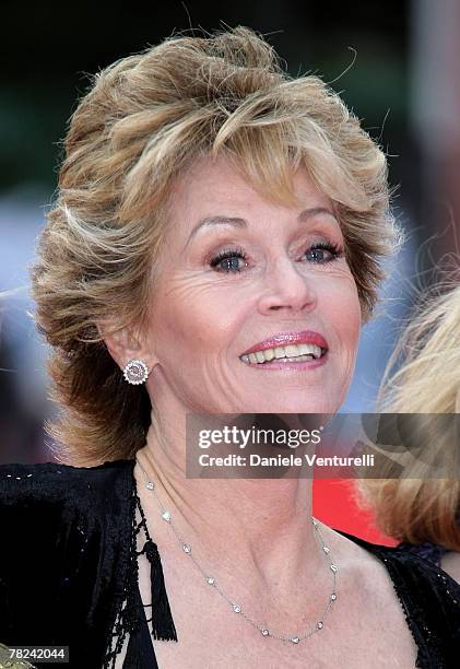 Actress Jane Fonda attends the 'Actors Studio Le Ragazze Degli Anni ?70' premiere during Day 5 of the 2nd Rome Film Festival on October 22, 2007 in...