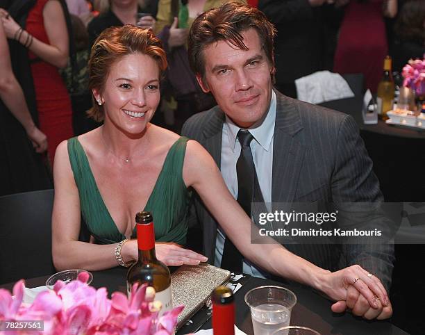 Diane Lane and Josh Brolin arrive at the after party for "American Gangster" New York City Premiere at The Apollo Theater on October 19, 2007 in New...