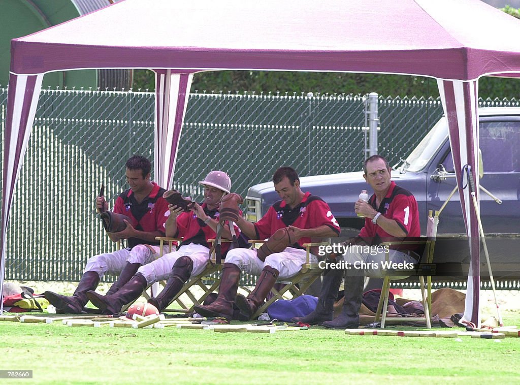 Tommy Lee Jones And The San Saba Polo Team Play In Santa Barbara